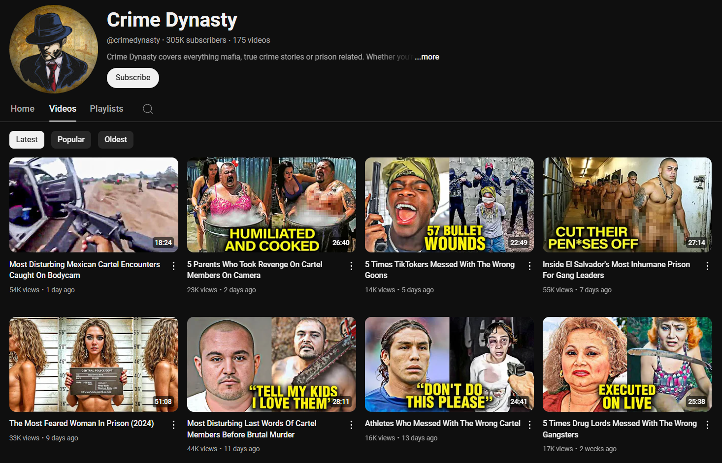 Crime Stories channel